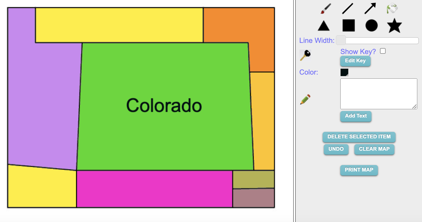 Make your Own Colorado Map Online